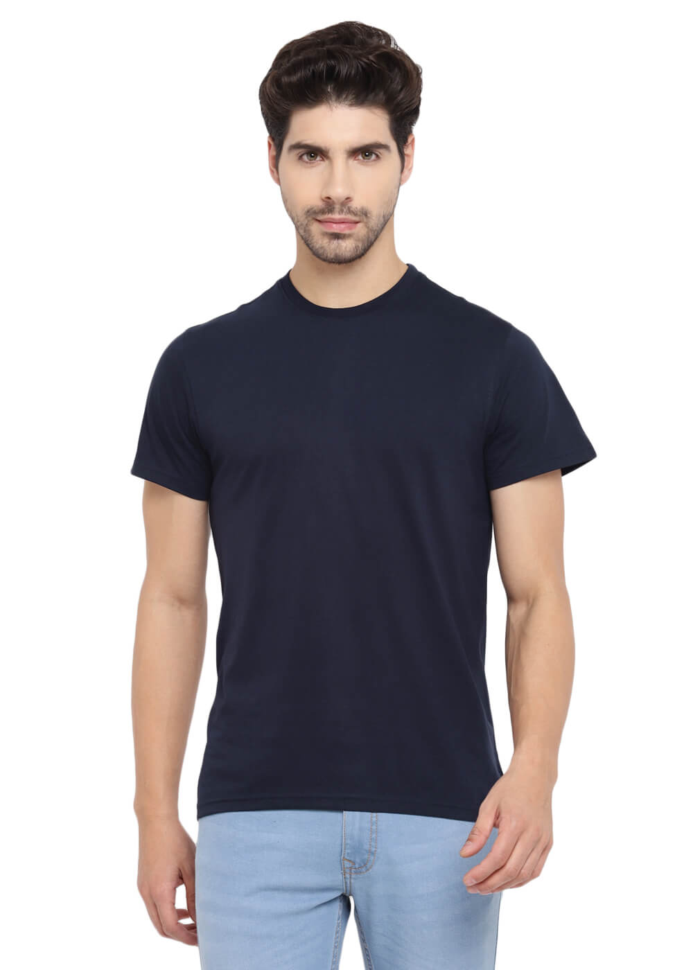 100% Cotton Single Jersey Round Neck T-Shirts - Sunstar Apparels